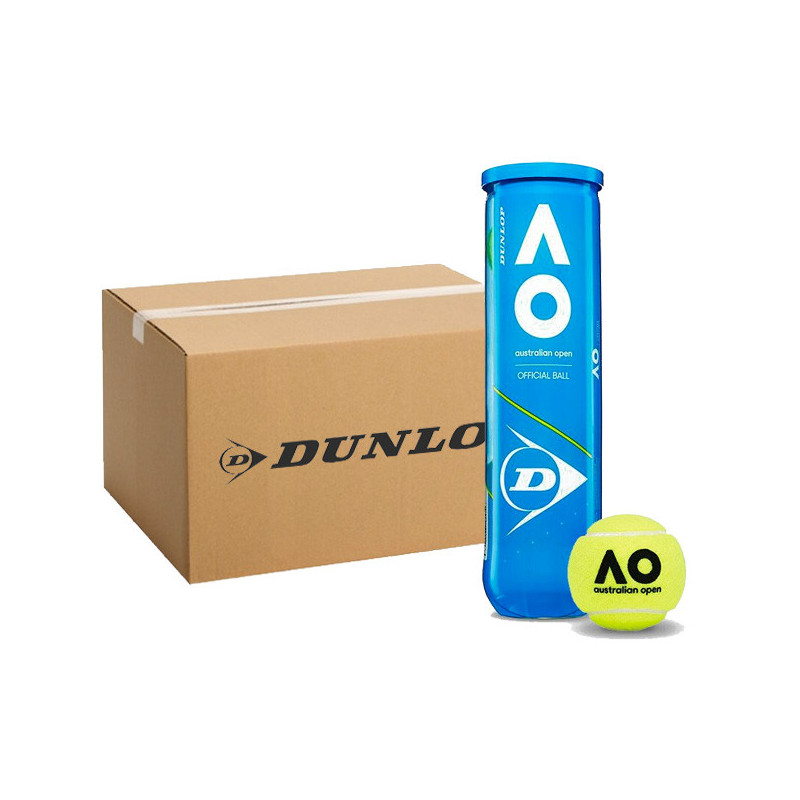 Carton Dunlop Australian Open 18 tubes 4 balles