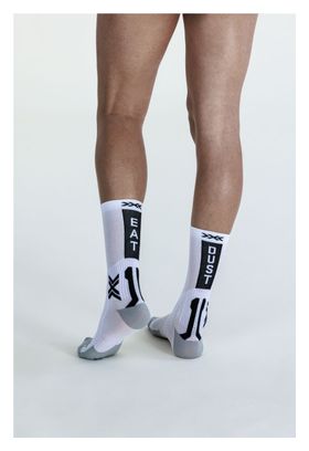 Chaussettes X-Socks Bike Perform Crew Blanc Noir