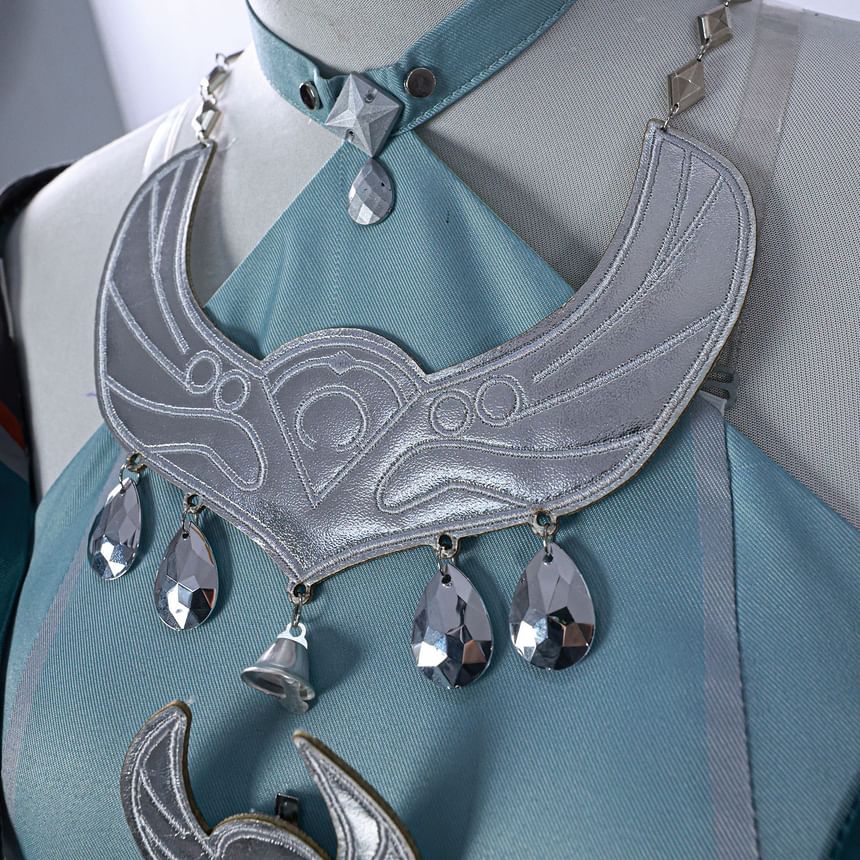 Custaplayu - Genshin Impact Lan Yan Cosplay Kostuumset / Pruik / Schoenen