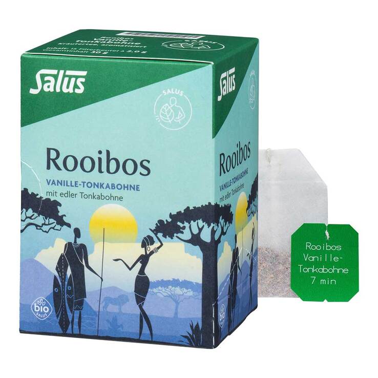 Rooibos Tee Vanille-Tonkabohne Kräutertee Bio Salus, 15 St