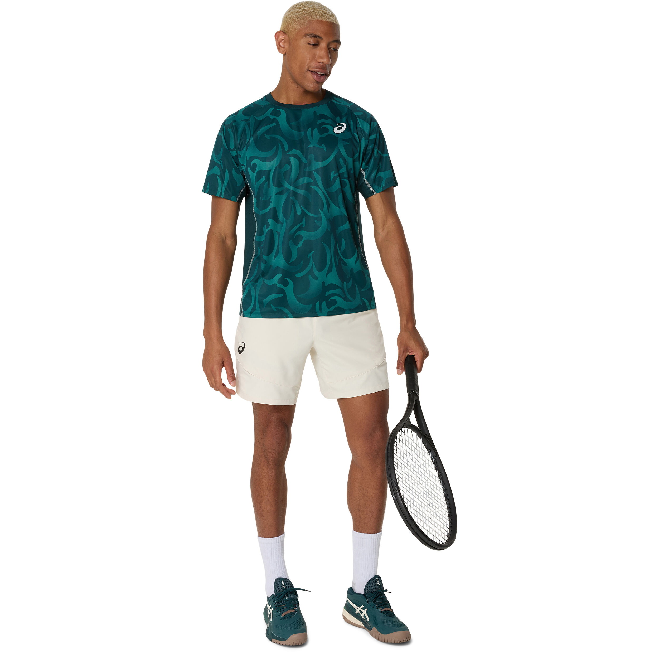 ASICS Game T-shirt Hommes - Vert Foncé