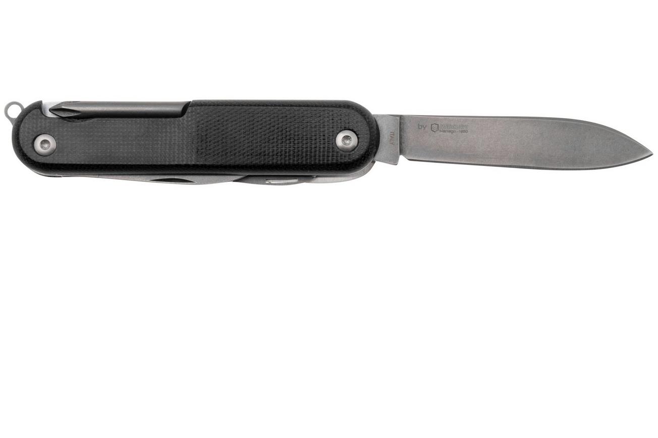 MKM Malga 5 MP05MAG-BC Magnacut Black Canvas Micarta, zakmes