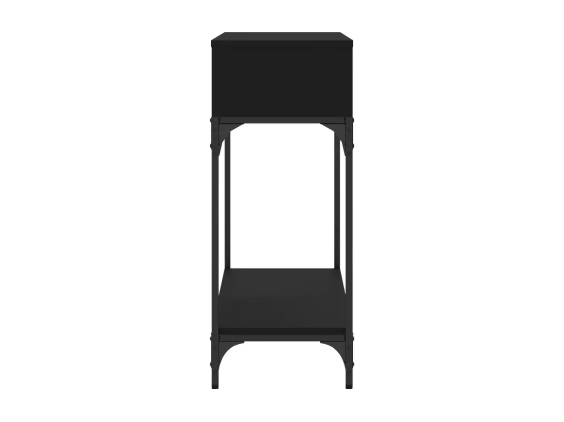 Table console noir 100x30,5x75 cm bois d'ingénierie