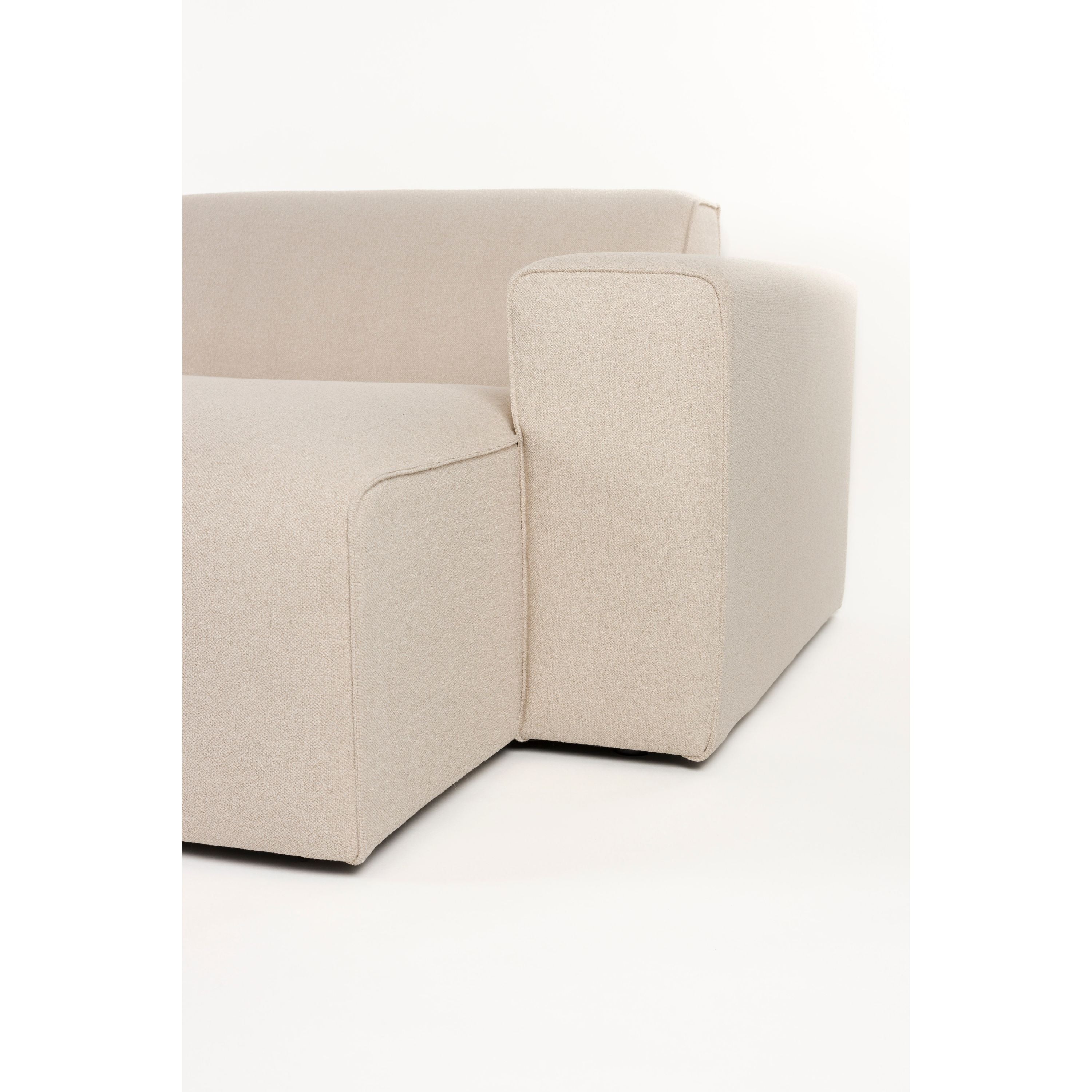 Zuiver Sofa Milka 4,5-zitsbank Chaise longue Rechts Zand - CrÃ¨me