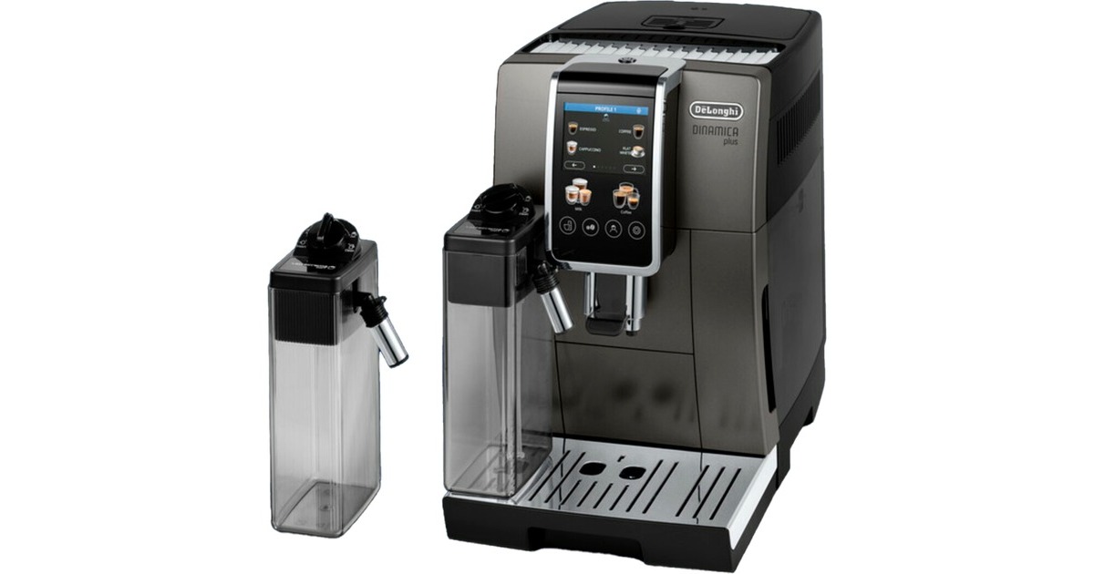 DeLonghiDinamica Plus ECAM380.95.TB volautomaat  (Titanium/titanium)
