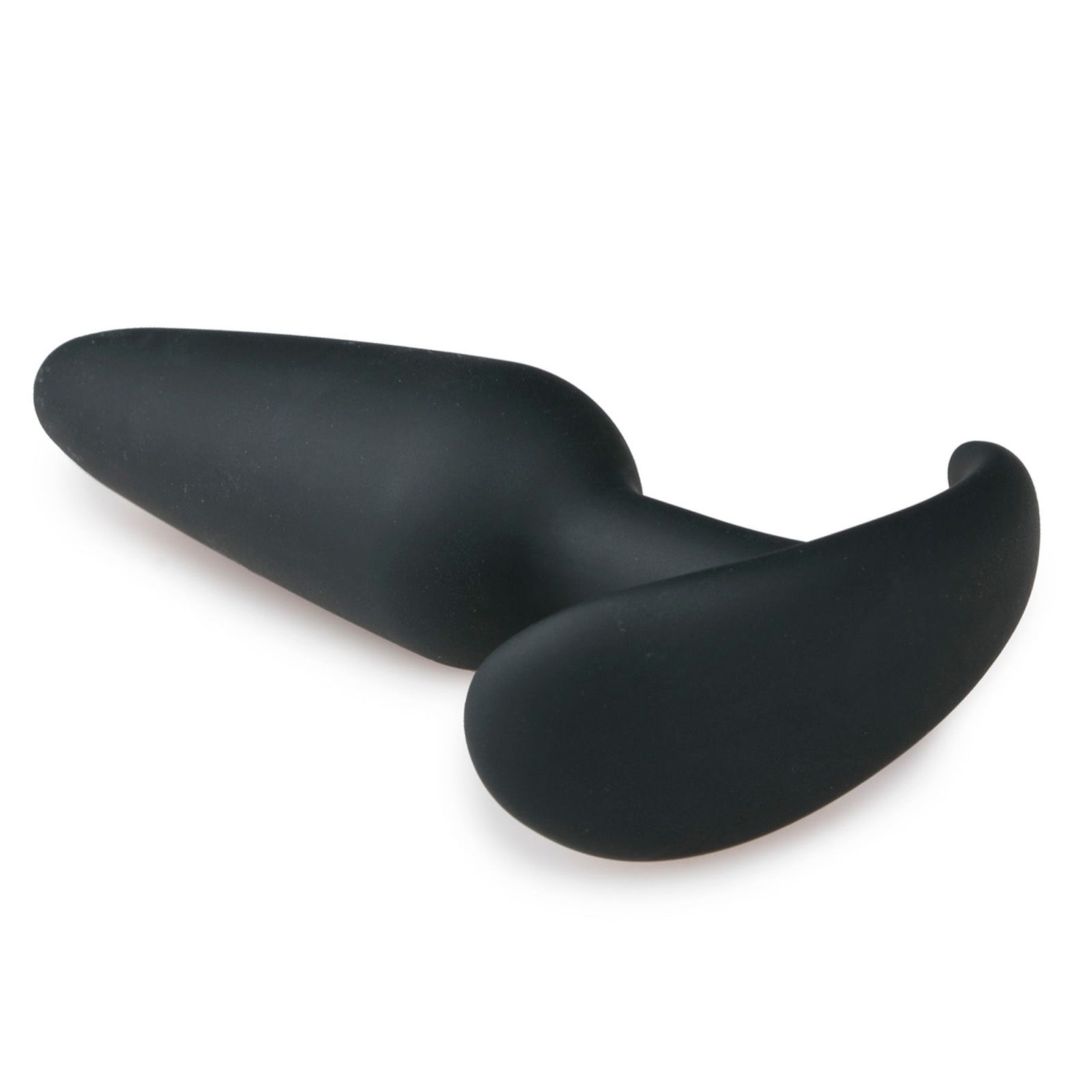Easytoys - Analplug Schwarz aus Silikon mit Griff - klein