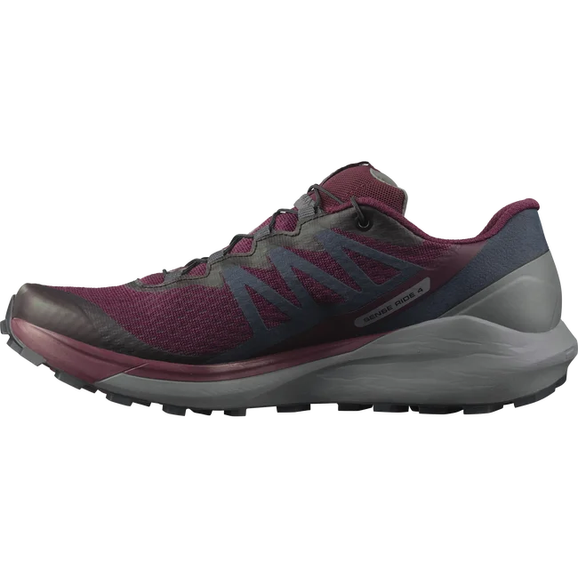 SENSE RIDE 4  Trailrunning-Schuhe Damen WineTasting/QuietShade/Ebony