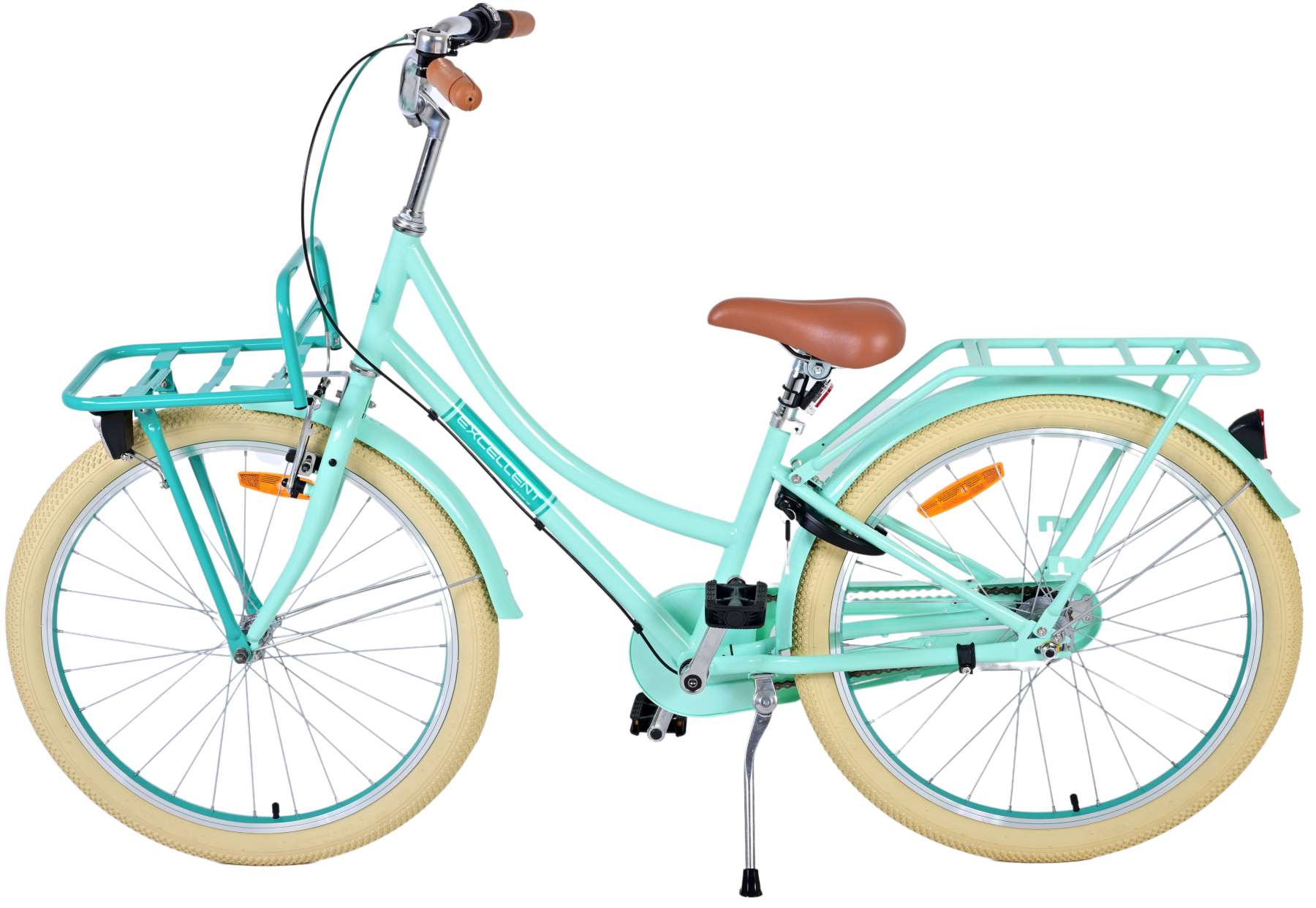 TPFSports Excellent Kinderfahrrad - Mädchen - 24 Zoll - 3 Gänge - Rücktritt + Handbremse - Schwarz