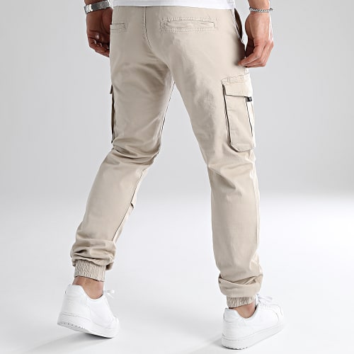 Pantalon Cargo Regular Fit 0172 Beige Clair