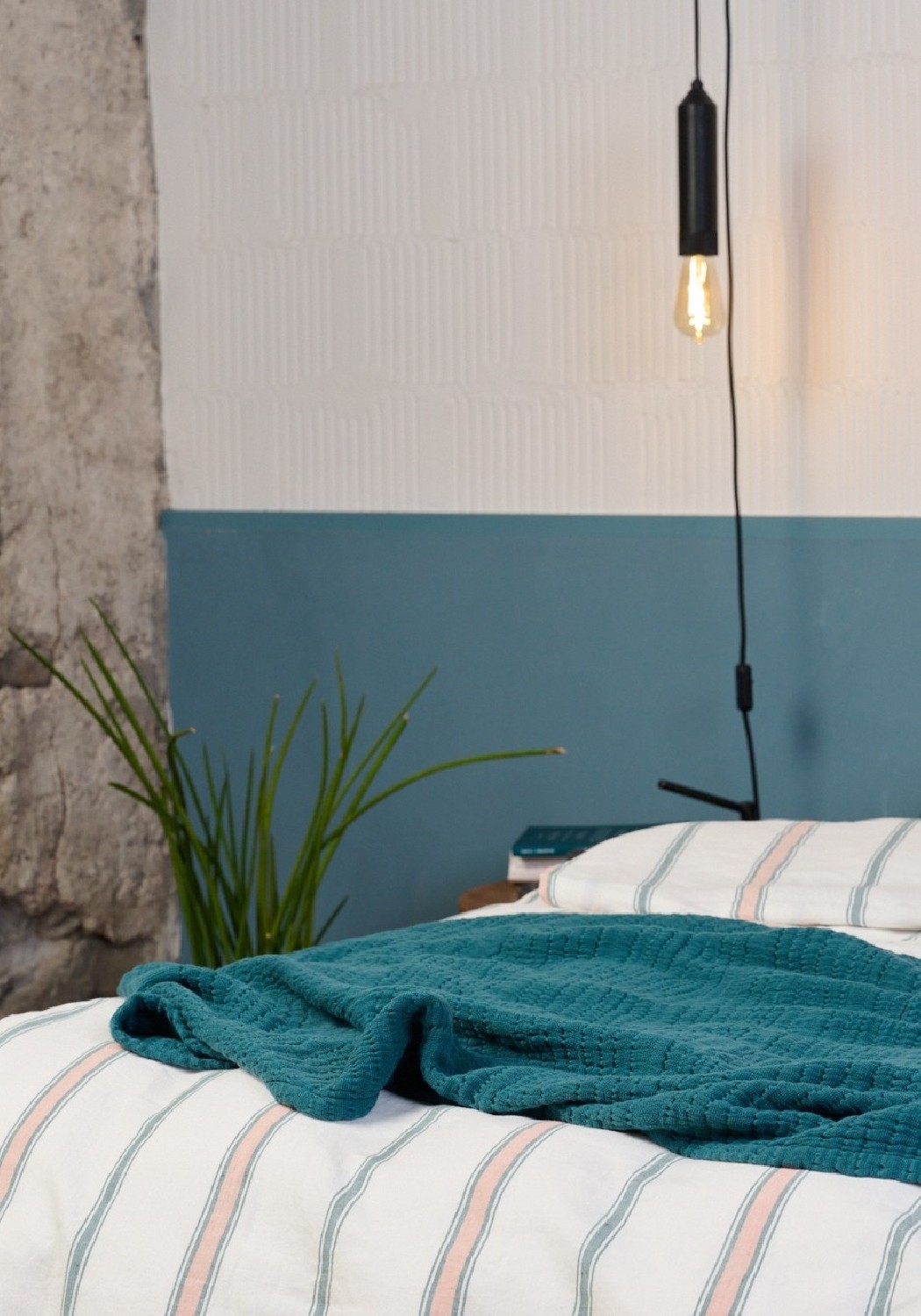 Journey Living Musselin-Decke Volterra Ocean Green