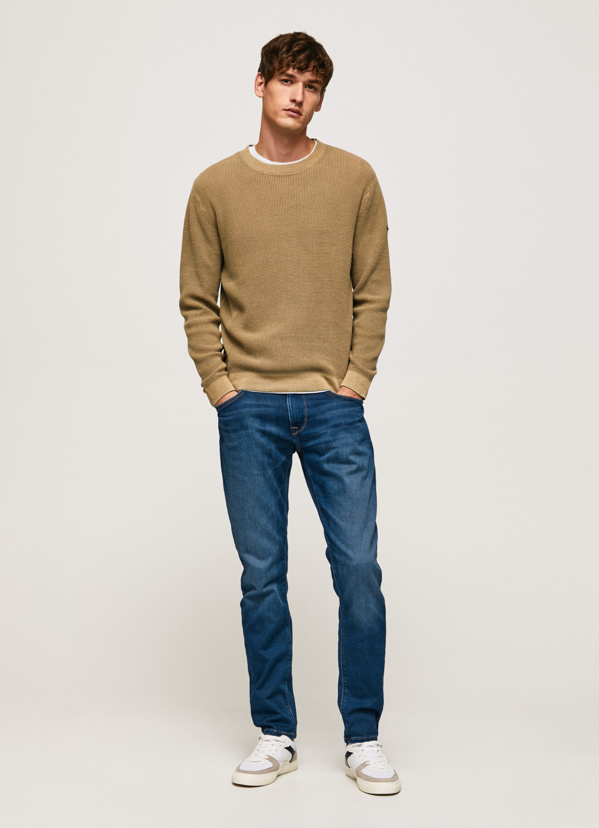 Calça jeans Stanley, corte e cintura regulares - jeans