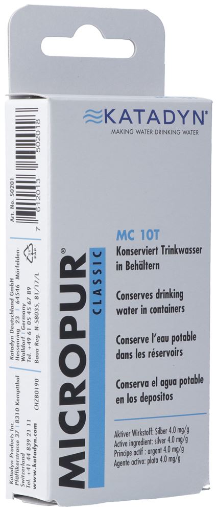 MICROPUR MC 10T<br>40 Stück, Tablette