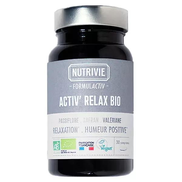 Nutrivie Activ'Relax Orgânico 30 comprimidos