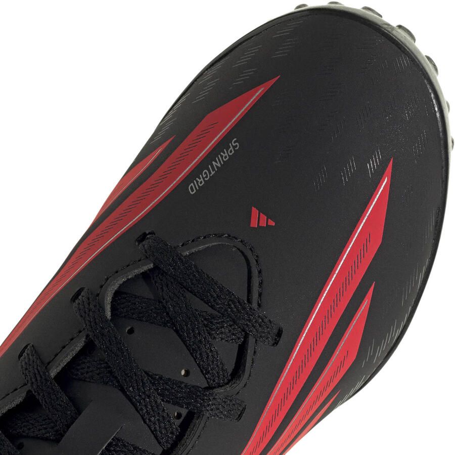 Adidas Perfor ce F50 Club TF junior voetbalschoenen zwart rood