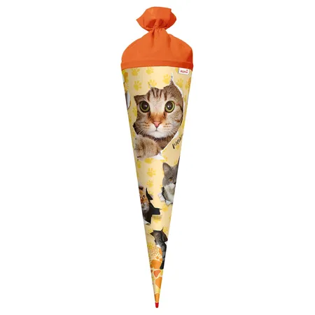 Roth Schultüte Katzenparty groß, 70 cm, rund