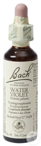 Fleurs De Bach Remedie 34 Water Violet/Violette D'Eau 20ml