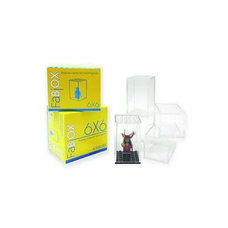 FaBiOX 4 Stück 6 x 6 Boxen für Lego