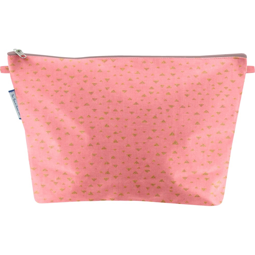 Trousse De Toilette Triangle Or Poudré