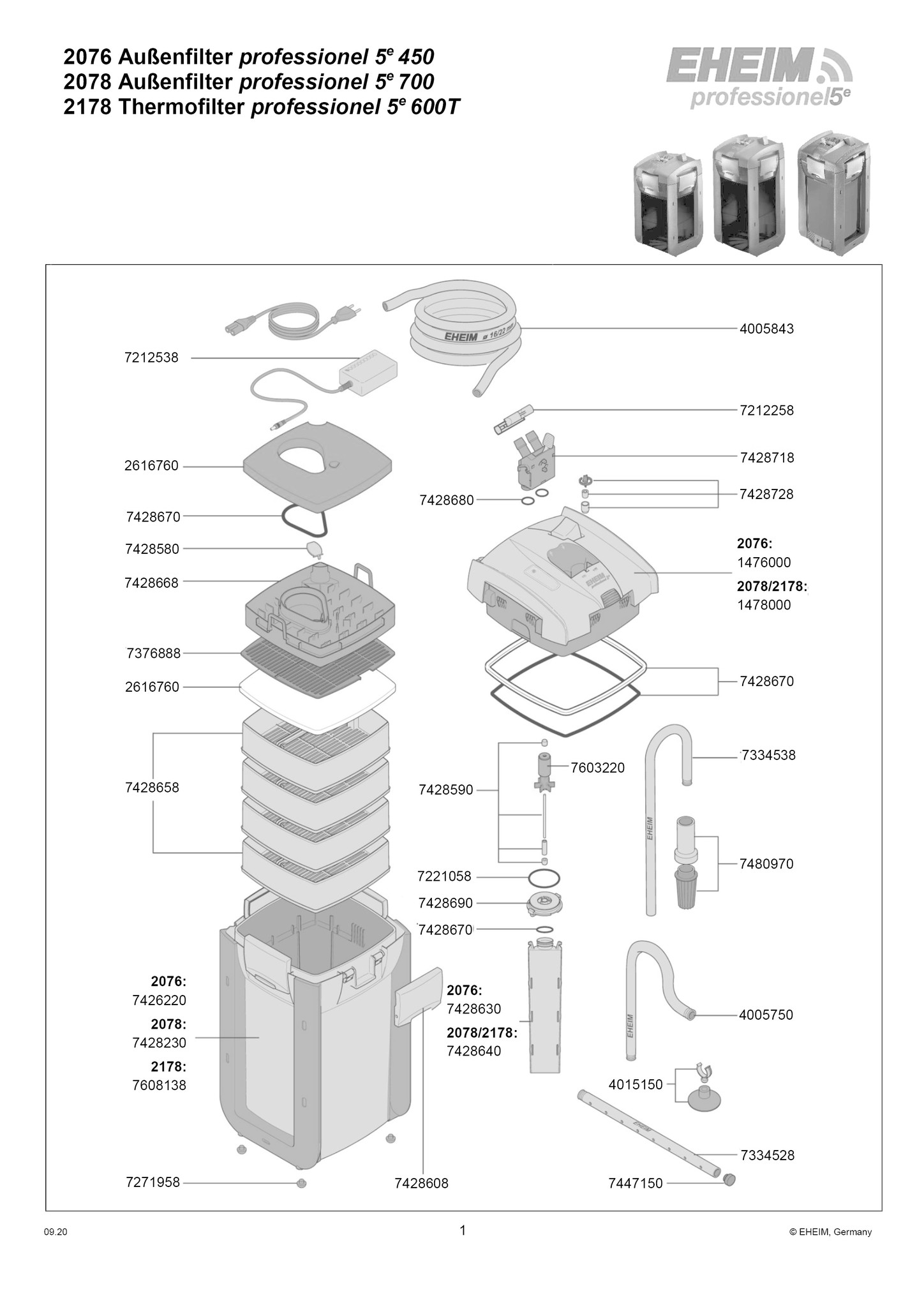 Eheim Professionel 5 450 buitenfilter wifi (2076)