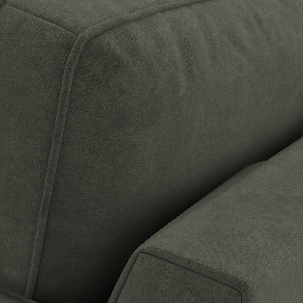 LA REDOUTE INTERIEURS<br>Sofá cama de veludo, espuma HR premium, Cecilia