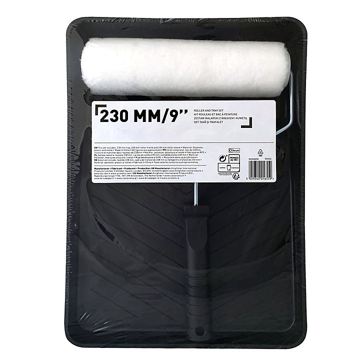 Lot rouleau + 1 bac de peinture 230mm