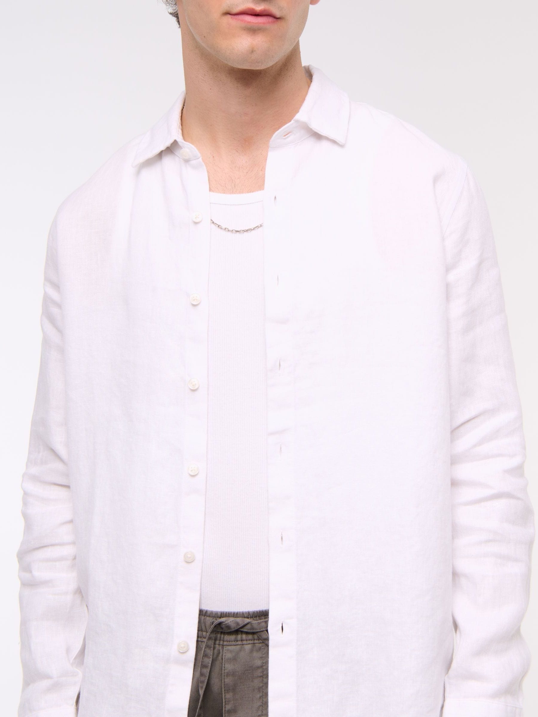 Abercrombie & Fitch Long Sleeve Linen Shirt