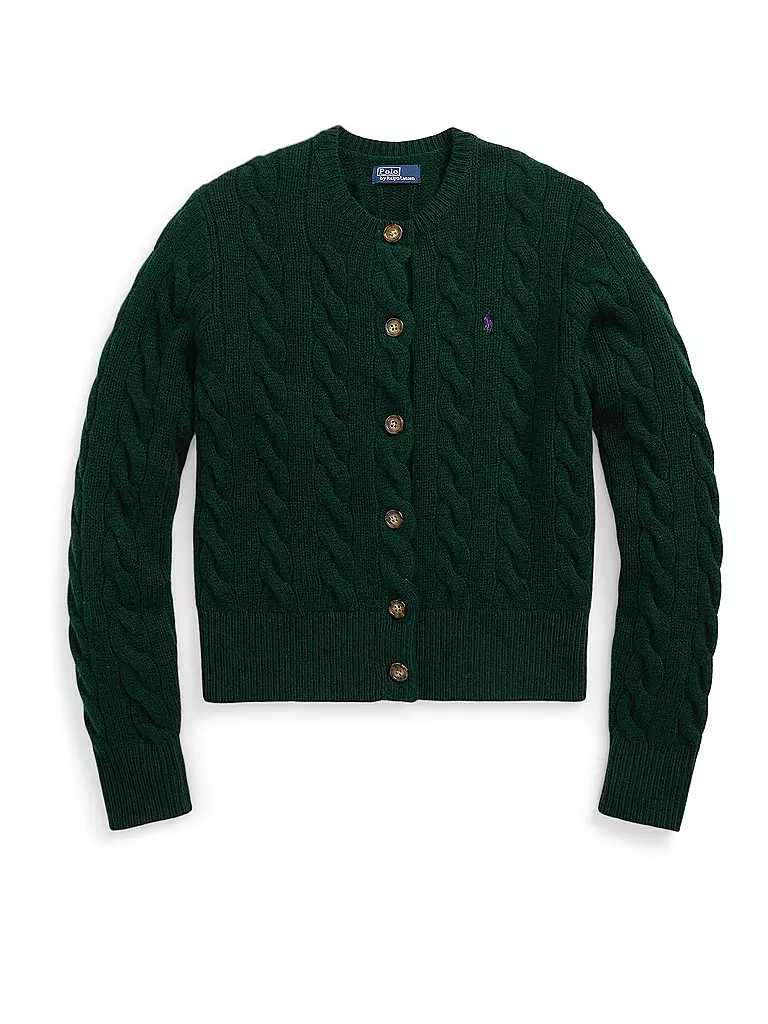 POLO RALPH LAUREN Cardigan Slim Fit dunkelgrün