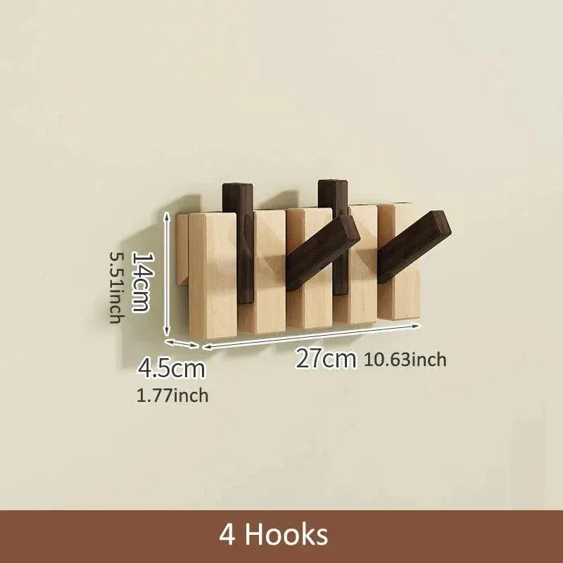 Modern Nordic Foldable Wall Hanging Hooks Hanger | Rack for Clothes Bags Coat | Entrance Door Home Decoration