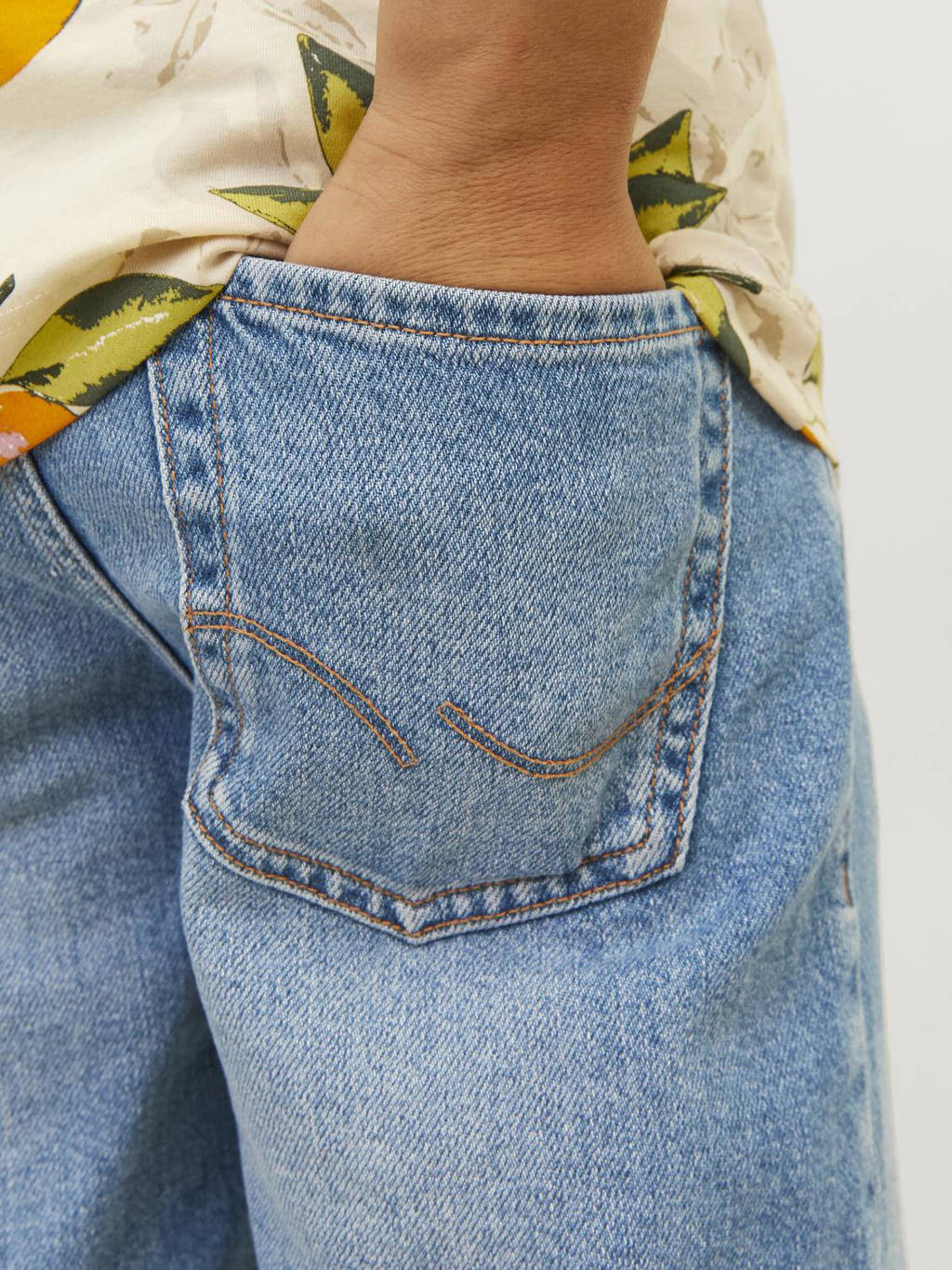 JACK & JONES denim short JJICHRIS JJORIGINAL blue denim