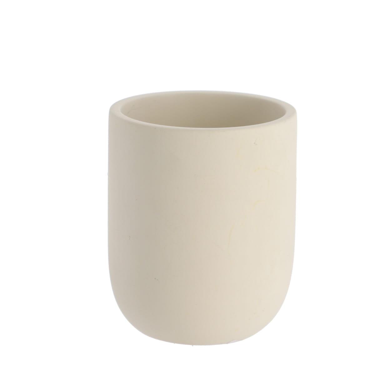 GOBELET CIMENT ARRONDI BRUT BEIGE