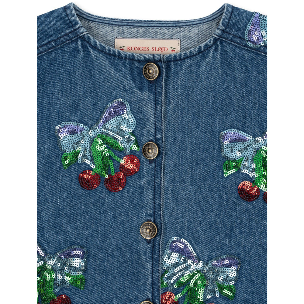 Køb Konges Sløjd Amarena Sequin Magot Paliet Denim Jakke GOTS