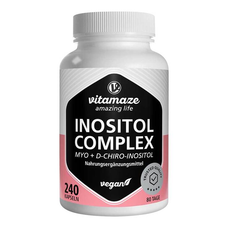 Inositol Komplex Chromium + Vitamin B6 + Folsäure Kapseln , 240 St