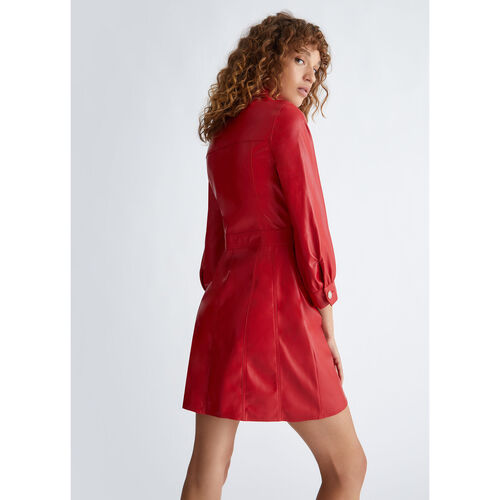 Liu Jo - Vestido de tejido revestido Rojo