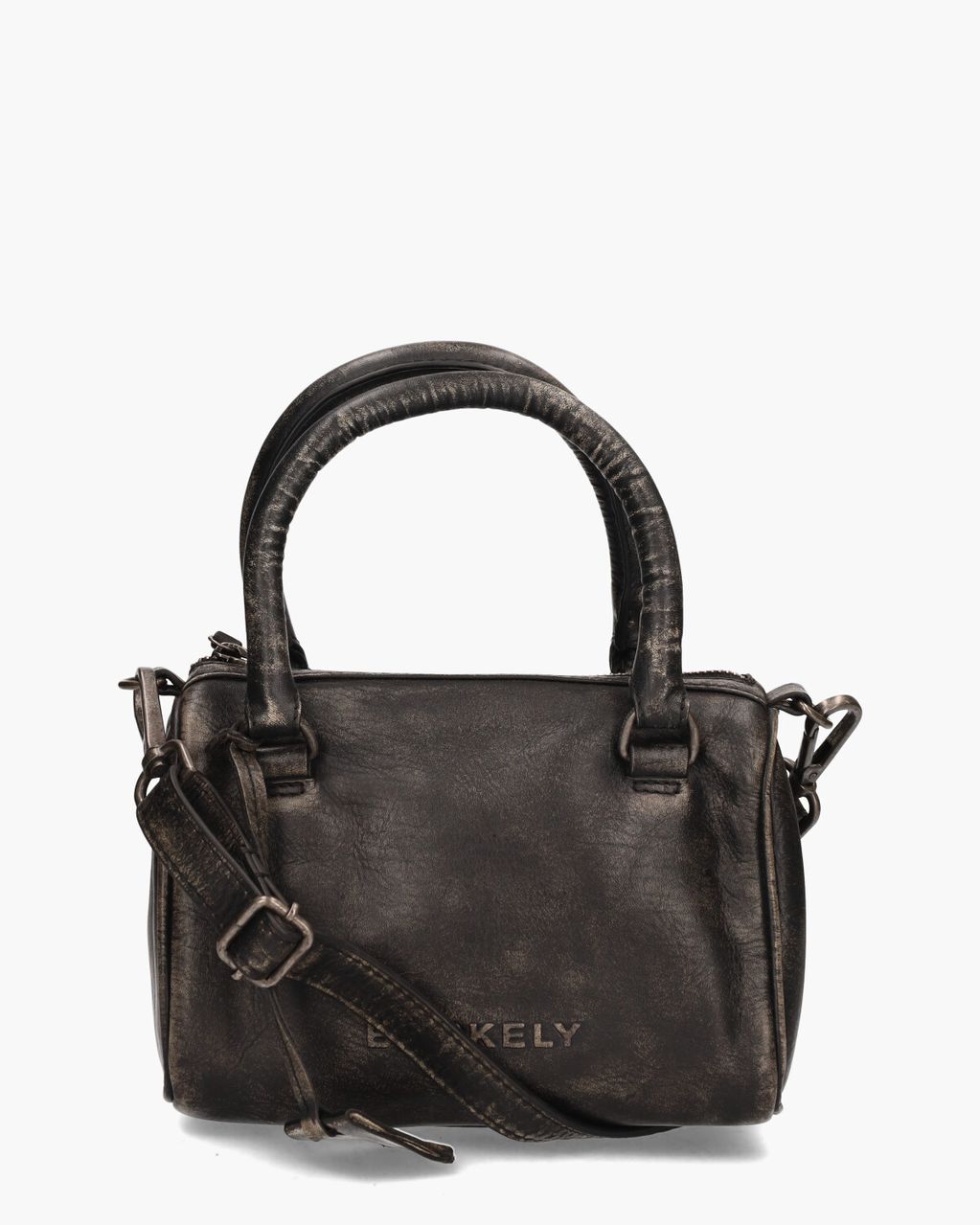 Burkely Distress Deon Bowler Bag Small Zwart Tas
