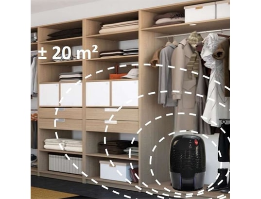 FISHTEC - Déshumidificateur d'air electrique compact - silencieux - ca...