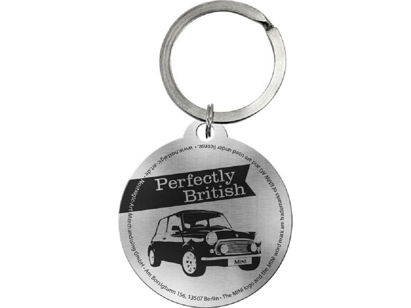 Nostalgic Art Schlüsselanhänger Mini Morris Ø 4 cm, Mehrfar Anhänger mit Mini Morris Logo