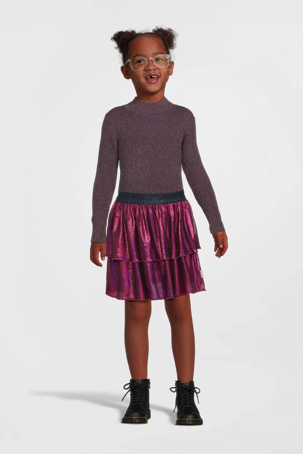 B.Nosy midi rok roze