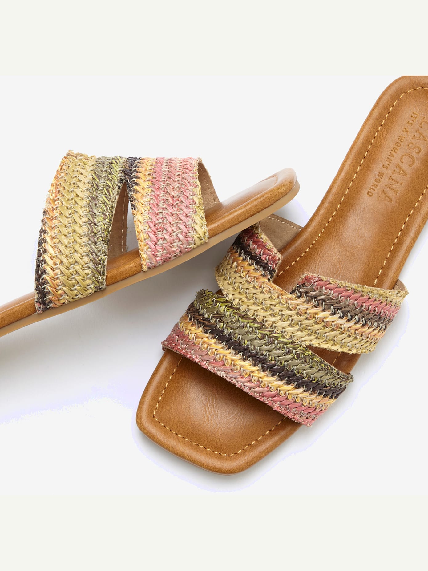 Mules estivales au joli design tressé