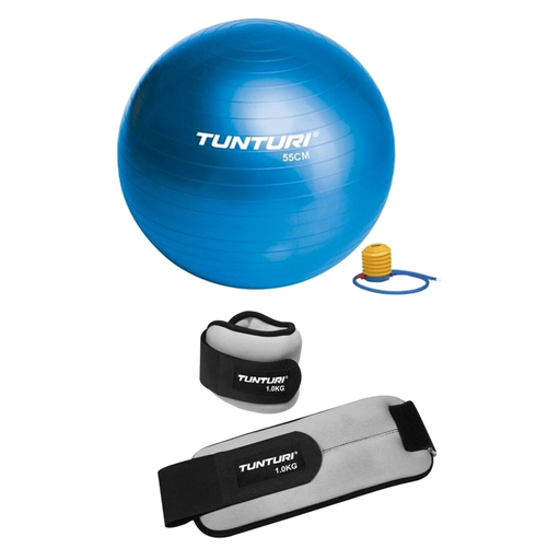 Conjunto Pelota Gimnasia Y Peso Lastrado 2x1 Kg Tunturi