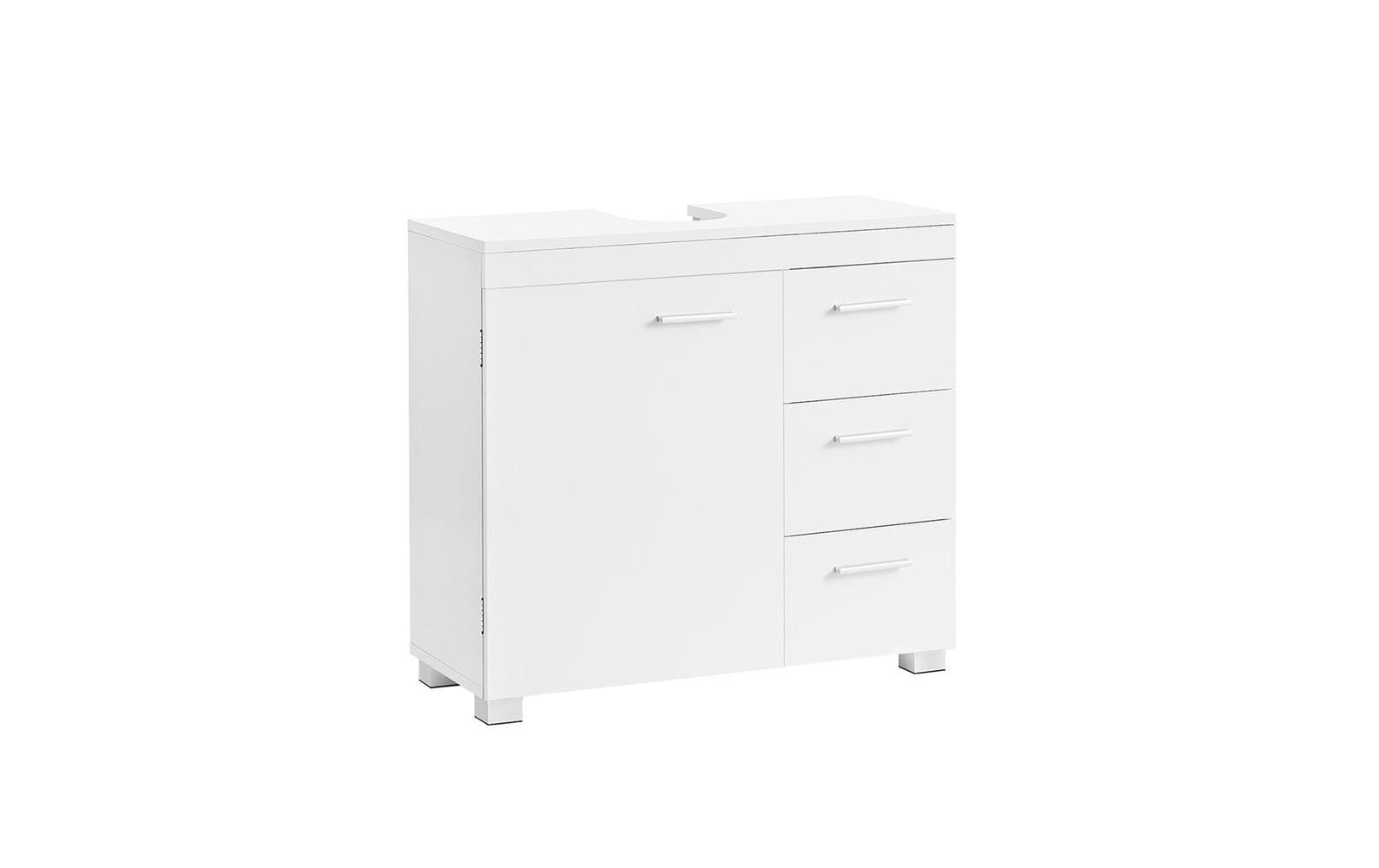 Waschbeckenunterschrank 64 x 70 cm, WeissBadezimmerregal