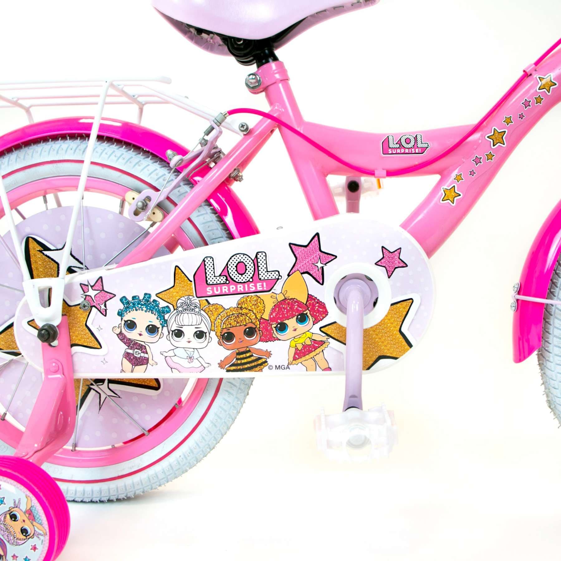 TPFSports LOL Surprise Kinderfahrrad - Mädchen - 16 Zoll - 2 Handbremsen - Pink