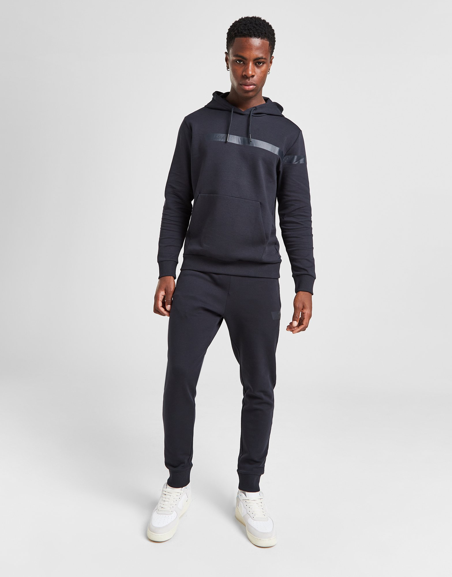 BOSS Sweat à Capuche Stripe Homme