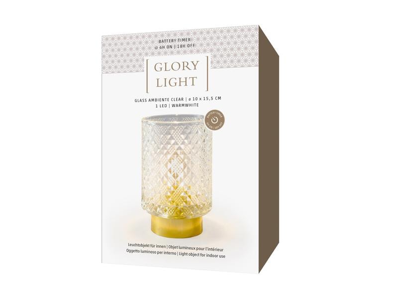 STT Windlicht Ambiente, 15.5 cm, Clear Leuchtobjekt für Innen