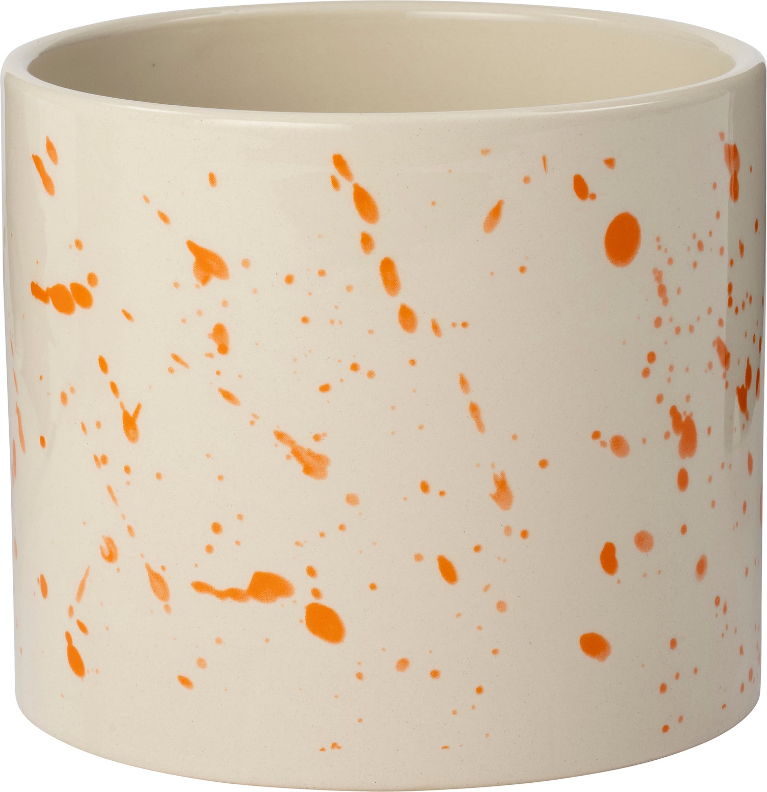 Intratuin bloempot Veau wit / oranje D 13 H 11 cm