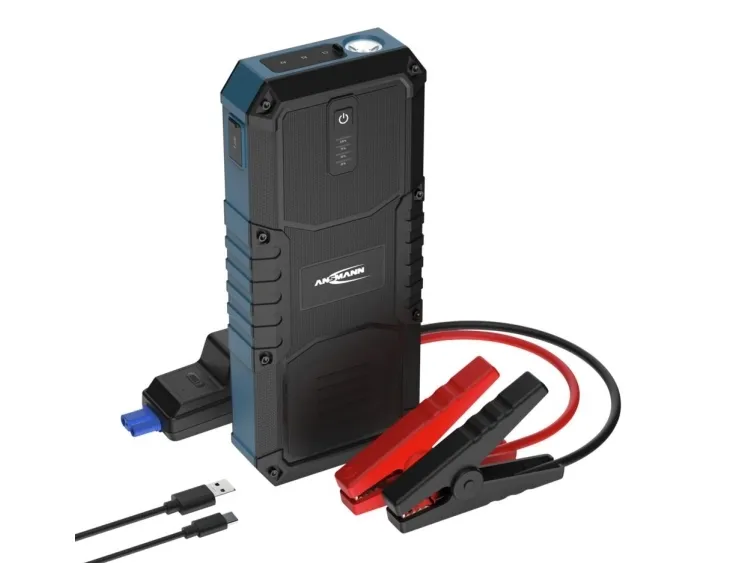 Ansmann Jump Starter 16.0, 2500 A, Sort, Blå, 2500 A, Lithium polymer (LiPo), 4 At, 59,2 Wh