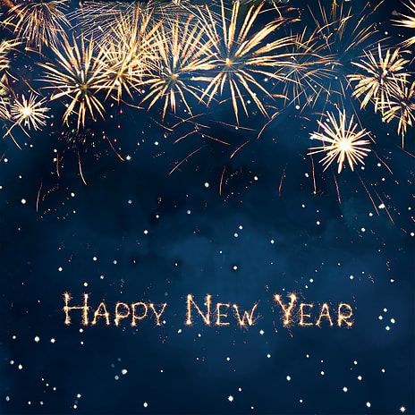 Nytårsservietter - Happy New Year