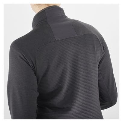 Haut Thermique 1/2 Zip Femme Salomon Essential Warm Noir