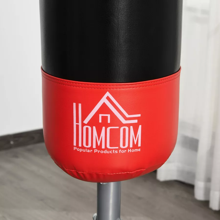 HOMCOM Standboxsack mit Reifenstandfuß schwarz, rot