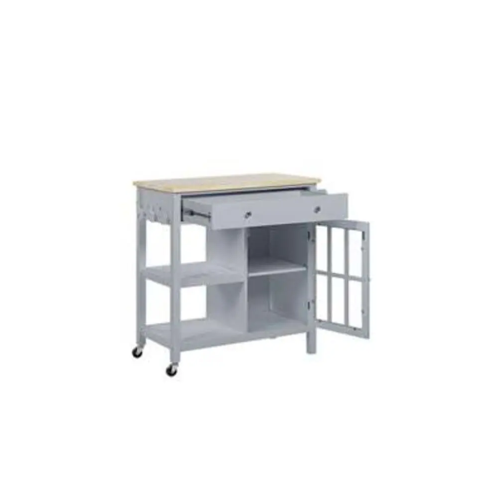 GENOA - Keukentrolley - Grijs - MDF