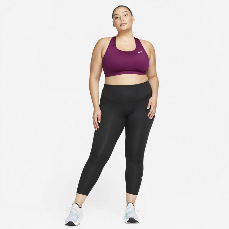 Nike Dri-Fit Swoosh Medium-Support sports bh (Plus Size) Lilla